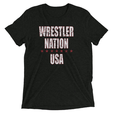 Women's Wrestler Nation USA Short Sleeve T-Shirt