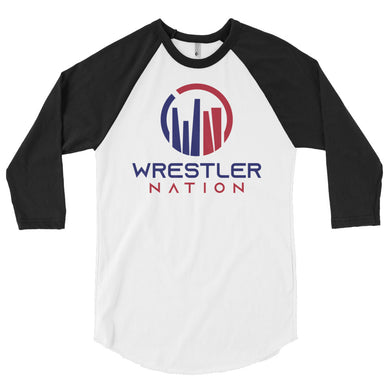 Baseball Shirt: 3/4 Sleeve Wrestler Nation Shirt