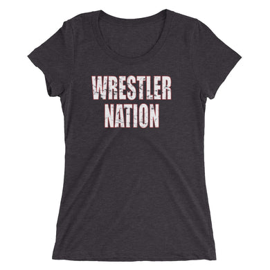 Women's/Ladies' Wrestler Nation Short Sleeve T-shirt